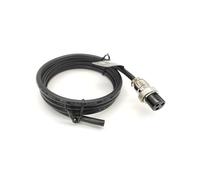 Elecbee 10pcs GX16 Aviation Connector Butt-Joint Type 3pin Straight Female with 1M Cable IP55 Waterproof for Industrial & Electronic wiring