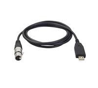 Elecbee Cable de audio profesional hembra XLR a USB 2.0 de 2 m, adaptador de cable USB hembra a XLR macho, cable de micrófono