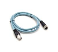 Elecbee Cable Ethernet industrial M12 de 8 pines A-Code hembra a RJ45 macho High Flex Cat7 PVC