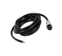 Elecbee GX16 Aviation Connector Butt-Joint Type 10pin Straight Female with 1M Cable IP55 Waterproof for Industrial & Electronic wiring