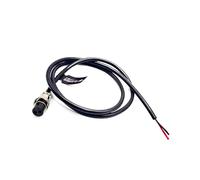 Elecbee GX16 Aviation Connector Butt-Joint Type 2pin Straight Female with 1M Cable IP55 Waterproof for Industrial & Electronic wiring