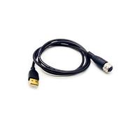 Elecbee M12 4 Pin A Código Hembra a USB 2.0 A Macho M12 a USB Conjunto de cable 300cm AWG26