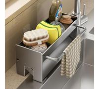 Elecbee Organizador de Fregadero Cocina, Escurreplatos sobre Fregadero, Sujeta Estropajos Fregadero