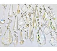 Elección de diversos conjuntos de araña Gotas Bundle en transparente o colorido cristal tallado cristales gotas perlas árbol de Navidad adornos Vintage Chic boda Wishing encanto decoraciones de mesa