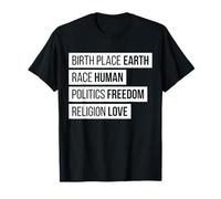 Elección del Movimiento Mundial por la Paz Votar Política Camiseta