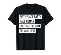 Elección del Movimiento Mundial por la Paz Votar Política Camiseta
