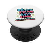 Elección Divertida del Aula del Consejo Estudiantil Groovy Vote for Me PopSockets PopGrip Adhesivo