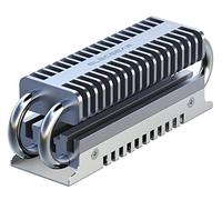 ElecGear EL-80P Disipador de Calor SSD M.2 2280, Heat Pipe + Enfriador de Aluminio Refrigeración Heatsink para 80mm PCIe NVMe y SATA interno Gaming SSD con Almohadilla Térmica