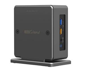 ElecGear iNUC-H Soporte Vertical para Intel NUC Mini PC, Aluminio Ventilado Soporte Portátil Caja de Stand VESA Organizador, Compatible con la edición Gruesa del Intel NUC 10, 8, 7, 6 Barebone Kit