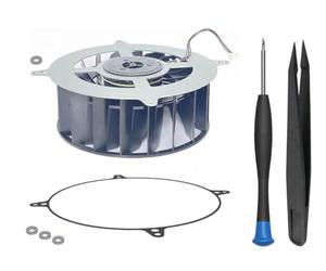 ElecGear PS5 Ventilador de refrigeración interno silencioso (NMB 12047GS-12N-WB, 18 cuchillas), junta tórica de sellado adicional a prueba de golpes y herramienta de reparación, destornillador, CPU y