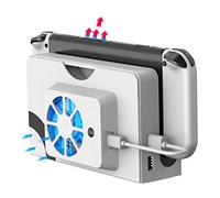 ElecGear Switch OLED Ventilador de Refrigeración, Opción de 3 Velocidades Enfriador de Disipación de Calor Refrigerador Trasera de Repuesto compatible con Nintendo Switch OLED Dock (blanco)