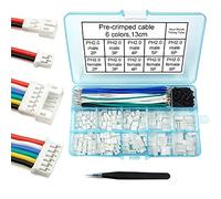 elechawk Kit de cable preengarzado de conector PH 2.0 compatible con JST-PH de 2.0 mm para batería JJRC H36 Blade Inductrix Tiny Whoop Arduino mkr1010 MKR Zero (conector hembra y macho y cable)