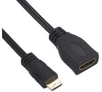 ELECOM Cable de conversión HDMI (Tipo A) Mujer a HDMI Mini (Tipo C) Hombre Negro TB-HDAC2BK