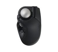 ELECOM Huge Plus - Ratón inalámbrico Trackball, bola grande ergonómica de 52 mm, Bluetooth multiconexión, inalámbrico de 2.4 GHz, con cable, 10 botones programables, recargable, clics silenciosos
