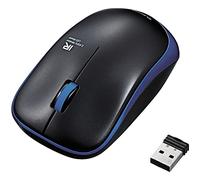 Elecom M-IR07DRBU - Ratón (Ambidextro, Óptico, IrDA, 1200 DPI, Negro, Azul)
