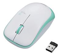 Elecom M-IR07DRGN - Ratón (Ambidextro, Óptico, IrDA, 1200 DPI, Verde, Blanco)