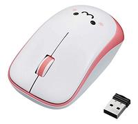 Elecom M-IR07DRPN - Ratón (Ambidextro, Óptico, IrDA, 1200 DPI, Rosa, White)