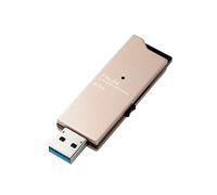 Elecom MF-DAU3064GGD Unidad Flash USB 64 GB USB Tipo A 3.0 (3.1 Gen 1) Negro, Oro - Memoria USB (64 GB, USB Tipo A, 3.0 (3.1 Gen 1), 200 MB/s, Deslizar, Negro, Oro)