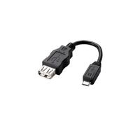 ELECOM MPA-MAEMCB 0.1m USB A Micro-USB B Hembra Macho Negro - Cable USB (0,1 m, USB A, Micro-USB B, 2.0, 480 Mbit/s, Negro)