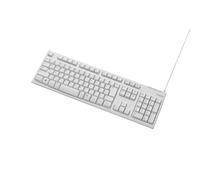 ELECOM Teclado con cable USB tipo membrana [blanco] TK-FCM062WH (importación de Japón)