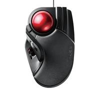 ELECOM Trackball Mouse Wired Large Ball 8 Button with Tilt Function LL Size [Black] M-HT1URXBK (Japan Import)