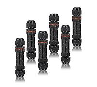 Elecoutek 6ST Caja de Conexiones IP68 Conector de Cables Exterior Impermeables Caja de Conectores Electricos 3 Polos Conector Estanco para Cable de Diámetro Ø 5-13mm
