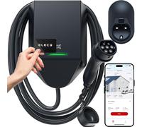 ELECQ Wallbox 11kW Trifásico con App & RFID | Gestión Dinámica de Carga & Carga Solar PV (Requiere Power Monitor) | WiFi OCPP | Cable Tipo 2 de 5M 16A | Cargador Inteligente Coche Eléctrico