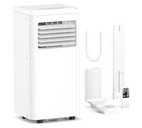 Electactic Aire acondicionado portátiles, 8000 BTU | Aire acondicionado portátil 3 en 1 con refrigeración, deshumidificación y modo ventilador, control remoto y pantalla LED, fácil