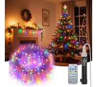Electight Guirnalda Luces Exterior, 20M Luces Led Exterior Colorida