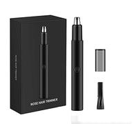 Electirc Recortadora de pelo de nariz para hombre, recargable sin cables, de metal, para cejas, nasales, sin dolor, para mujeres, cuchillas de acero inoxidable de doble filo, motor silencioso,