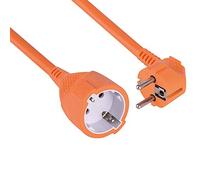 Electraline 01630 Prolongador de jardín de 40 m con Toma Schuko, Cable 3G1,5 mm², IP20, Naranja