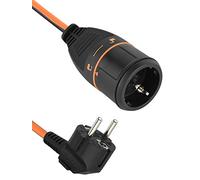 Electraline 01651 Cable Alargador 5M 3G1.5 con Toma de Corriente Electralock Equipado con un Mecanismo de Bloqueo que Evita la Desconexión Accidental del Enchufe