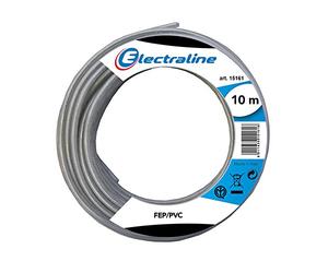 Electraline 11418, Cable FEP/PVC, sección 2x075 mm, Transparente, 10 Mt