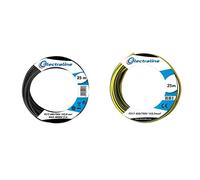 Electraline 13142 Cable unipolar FS17, sección 1 x 2.5 mm², Negro, 25 m + 13172 Cable unipolar FS17, sección 1 x 2.5 mm², Azul, 25 m