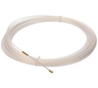 Electraline 21382018I, Guía pasahílos Nailon, 25 M, Diámetro 3 mm, Color Blanco