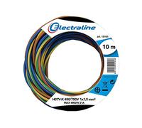 Electraline 25139, H07V-K Cable, Sección 1x1.5 mm, 10m, Multicolor