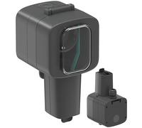 Electraline 300195 Toma estanca Oblò de pared para exterior, Schuko reforzada para EV, toma de carga para vehículos eléctricos, regleta exterior IP56, Negro