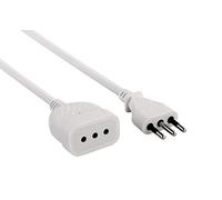 Electraline 46113 - Extensión, Longitud 3 M, De Tubo De 10 A, Sección Cable 3X0,75 Mm, Blanco