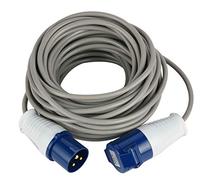 Electraline 46147 Extensión Industrial, Conector CEE Industrial de 3 Polos Adecuado para Camper, Camping, Caravana, Barco, Construcción - IP44, Sección de Cable de 3G1.5mm, 10 m