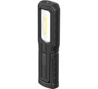 Electraline 58049 Linterna LED de 700+100 lúmenes, luz blanca brillante de 5700 W, con batería incorporada, batería recargable de 2000 mAh, IP54, para uso profesional