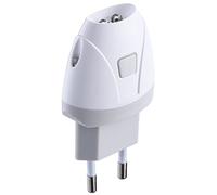 Electraline 58303 Linterna automática de emergencia con función de luz de cortesía, LED, blanca