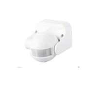 Electraline 58412 - Sensor detector de presencia de movimiento, interruptor crepuscular y timer IP44, color blanco