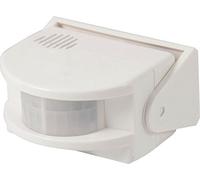 Electraline 58413 - Detector sensor de presencia con alarma, color blanco