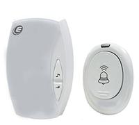Electraline 59199 - Timbre de Puerta inalámbrico (con Conector 10 a, 36 melodías Ajustable, Color Blanco