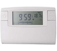 Electraline 59219 - Cronotermostato Digital avanzado con 24 programas para Tres Niveles de Temperatura, Confort, Ahorro energético, Vacaciones (anticongelante) de Pared, Blanco