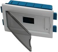 Electraline 60462 Cuadro eléctrico de empotrar para pladur con puerta, 12 módulos, 315x215x80 mm