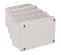 Electraline 60558 - Caja de derivación de superficie (lisa, 120 x 80 mm) (Paquete de 4)