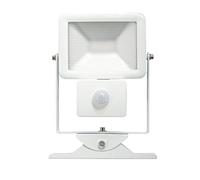 Electraline 63510 - Proyector Led Super Slim luz para el exterior (IP44 LED con sensor de movimiento, 10W) color blanco