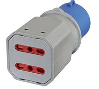 Electraline 80956 - Adaptador regleta, Gris