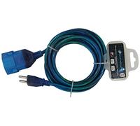 Electraline 846105 Prolunga con Presa/Spina 10A Svizzera Swiss Cavo 3X1-3 metri, Blu